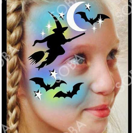 ShowOffs Body Art Heks Eyedesign Schminksjabloon