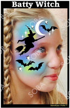 ShowOffs Body Art Heks Eyedesign Schminksjabloon