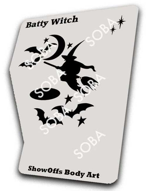 ShowOffs Body Art Heks Eyedesign Schminksjabloon