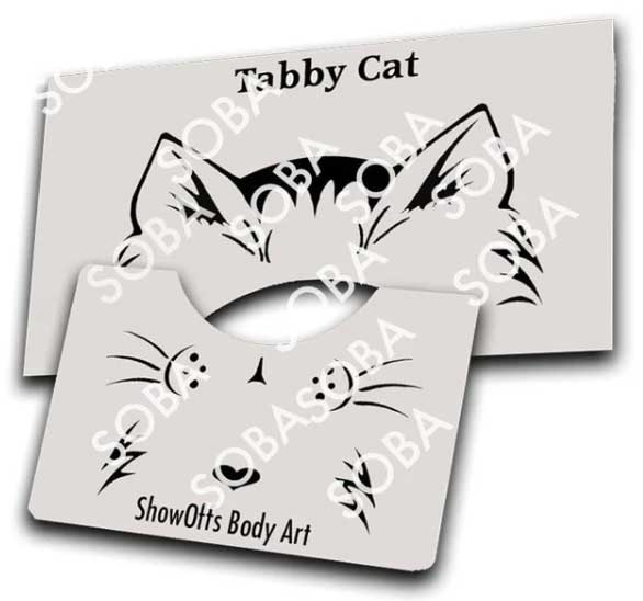 ShowOffs Body Art Kat Masker Schmink Sjabloon