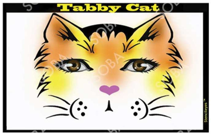 ShowOffs Body Art Kat Masker Schmink Sjabloon