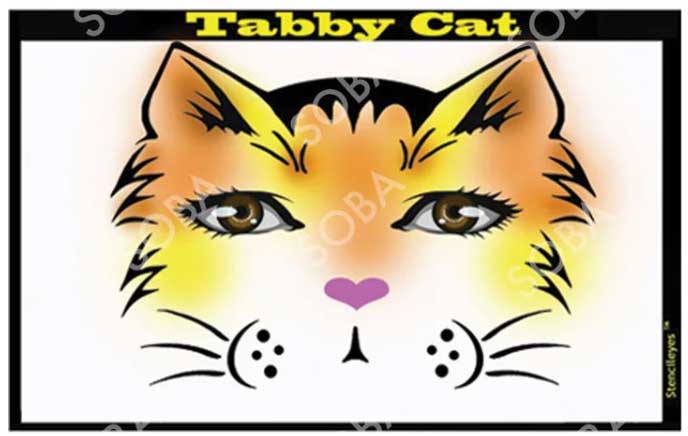 ShowOffs Body Art Kat Masker Schmink Sjabloon