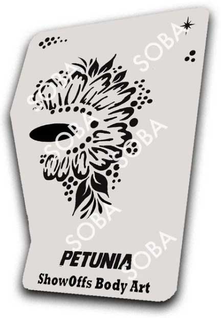 ShowOffs Body Art Petunia Eyedesign Schminksjabloon
