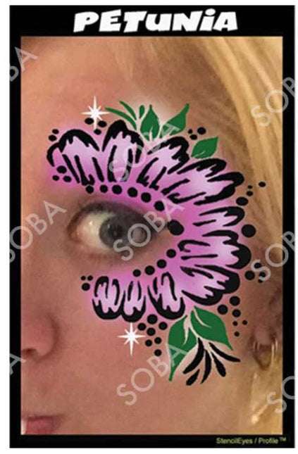 ShowOffs Body Art Petunia Eyedesign Schminksjabloon