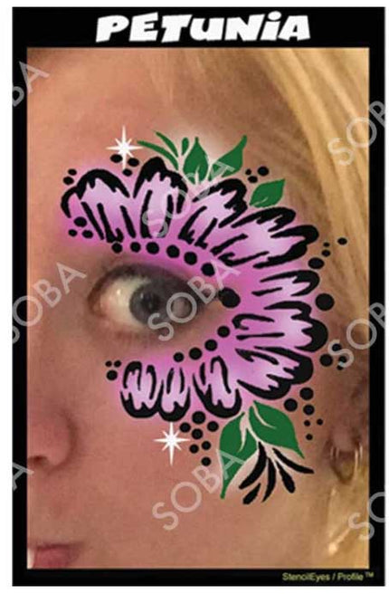 ShowOffs Body Art Petunia Eyedesign Schminksjabloon