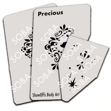 ShowOffs Body Art Precious Masker Schmink Sjabloon