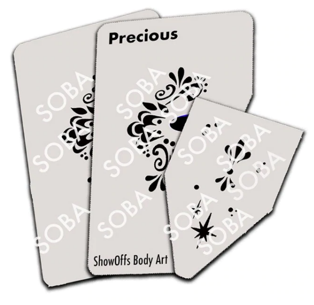 ShowOffs Body Art Precious Masker Schmink Sjabloon