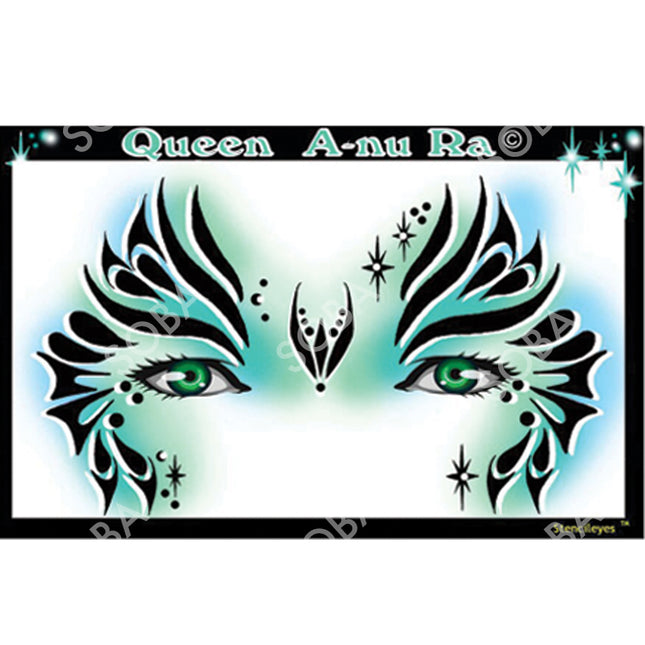 ShowOffs Body Art Queen A nu Ra Masker Schmink Sjabloon
