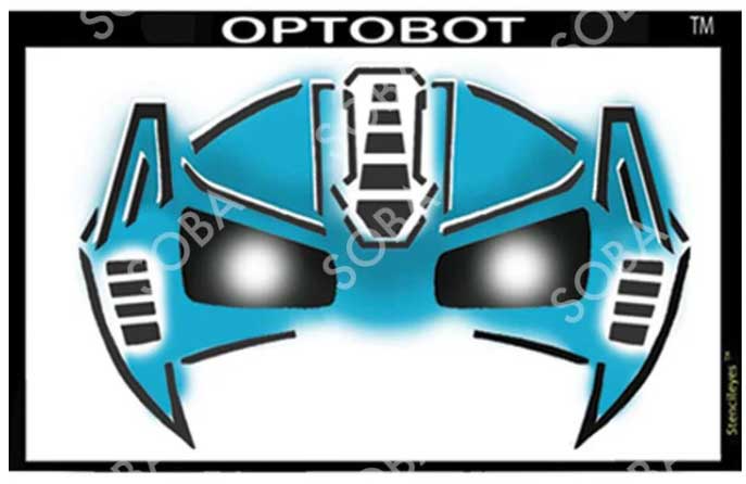 ShowOffs Body Art Robot Masker Schmink Sjabloon