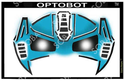ShowOffs Body Art Robot Masker Schmink Sjabloon
