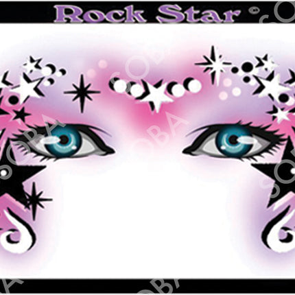 ShowOffs Body Art Rock Star Masker Schmink Sjabloon