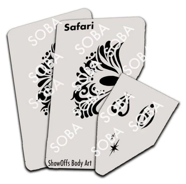 ShowOffs Body Art Safari Masker Schmink Sjabloon