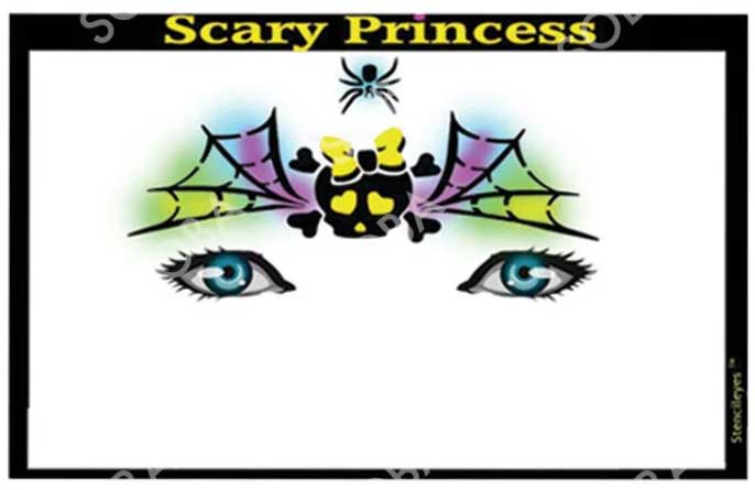 ShowOffs Body Art Scary Princess Masker Schmink Sjabloon