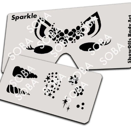 ShowOffs Body Art Sparkle Unicorn Masker Schmink Sjabloon