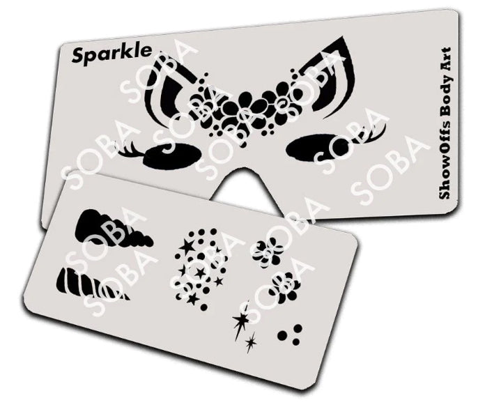 ShowOffs Body Art Sparkle Unicorn Masker Schmink Sjabloon