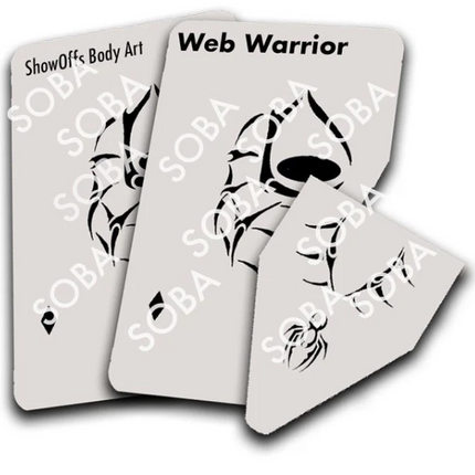 ShowOffs Body Art Spiderman Masker Schmink Sjabloon