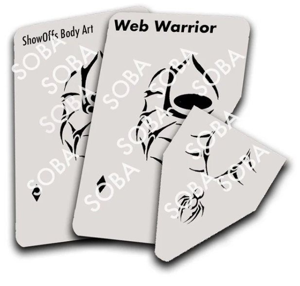 ShowOffs Body Art Spiderman Masker Schmink Sjabloon