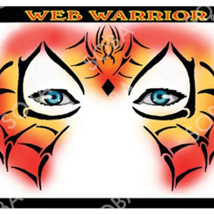 ShowOffs Body Art Spiderman Masker Schmink Sjabloon