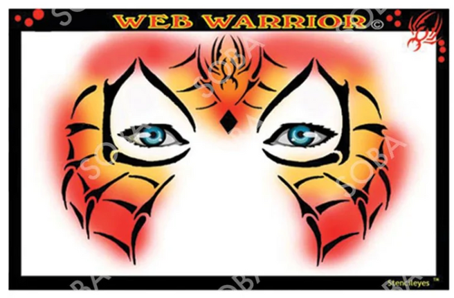 ShowOffs Body Art Spiderman Masker Schmink Sjabloon