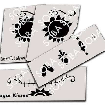 ShowOffs Body Art Sugar Kisses Masker Schmink Sjabloon
