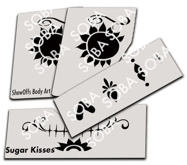 ShowOffs Body Art Sugar Kisses Masker Schmink Sjabloon
