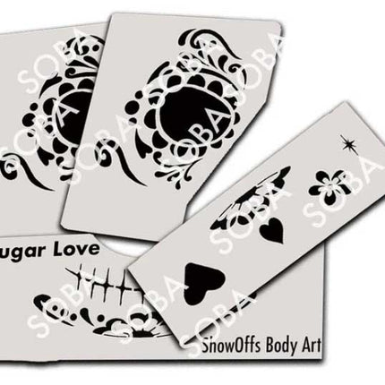 ShowOffs Body Art Sugar Love Masker Schmink Sjabloon