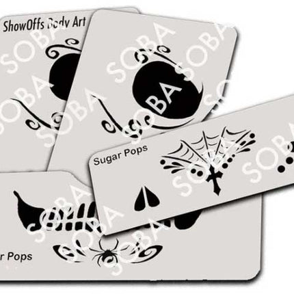 ShowOffs Body Art Sugar Pops Masker Schmink Sjabloon
