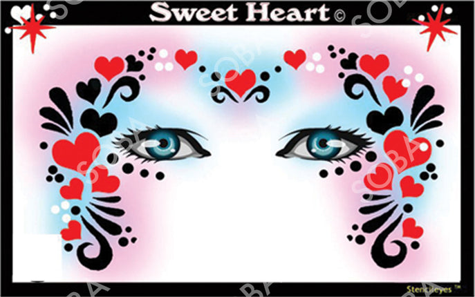 ShowOffs Body Art Sweet Heart Masker Schmink Sjabloon