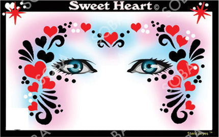 ShowOffs Body Art Sweet Heart Masker Schmink Sjabloon