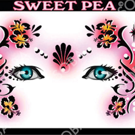 ShowOffs Body Art Sweet Pea Masker Schmink Sjabloon