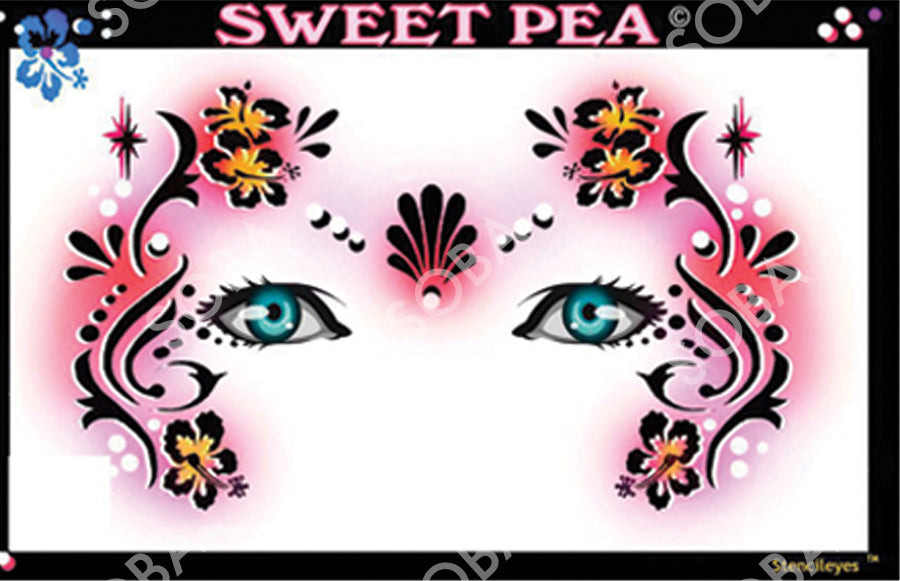 ShowOffs Body Art Sweet Pea Masker Schmink Sjabloon