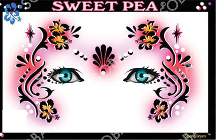 ShowOffs Body Art Sweet Pea Masker Schmink Sjabloon