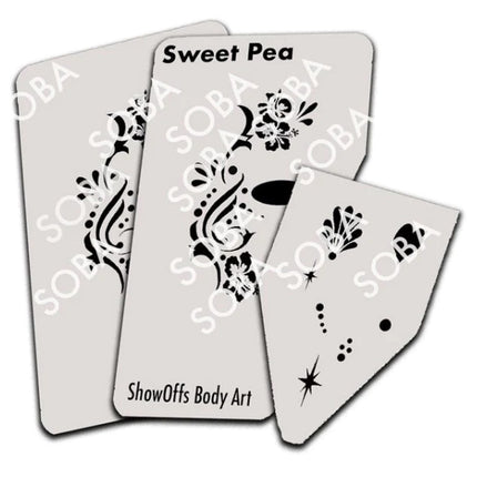 ShowOffs Body Art Sweet Pea Masker Schmink Sjabloon