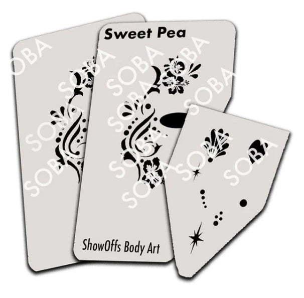 ShowOffs Body Art Sweet Pea Masker Schmink Sjabloon