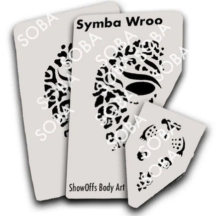 ShowOffs Body Art Symba Wroo Masker Schmink Sjabloon