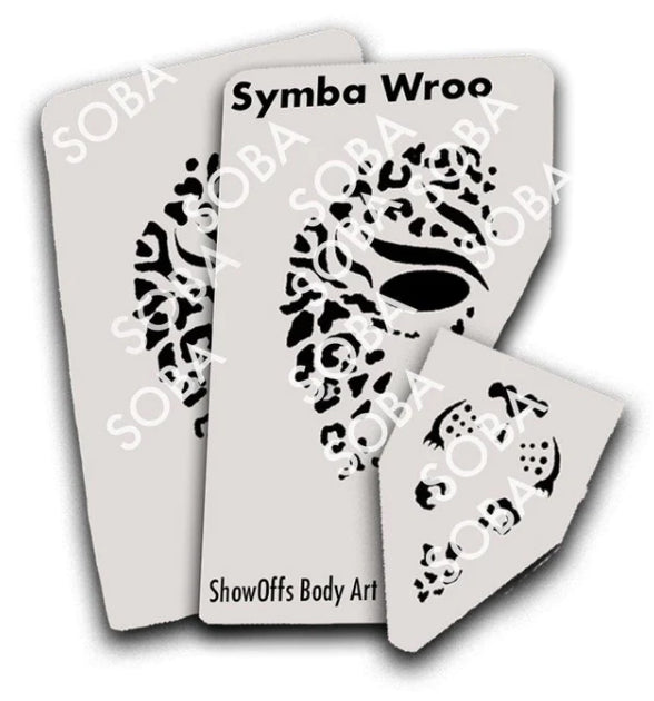 ShowOffs Body Art Symba Wroo Masker Schmink Sjabloon