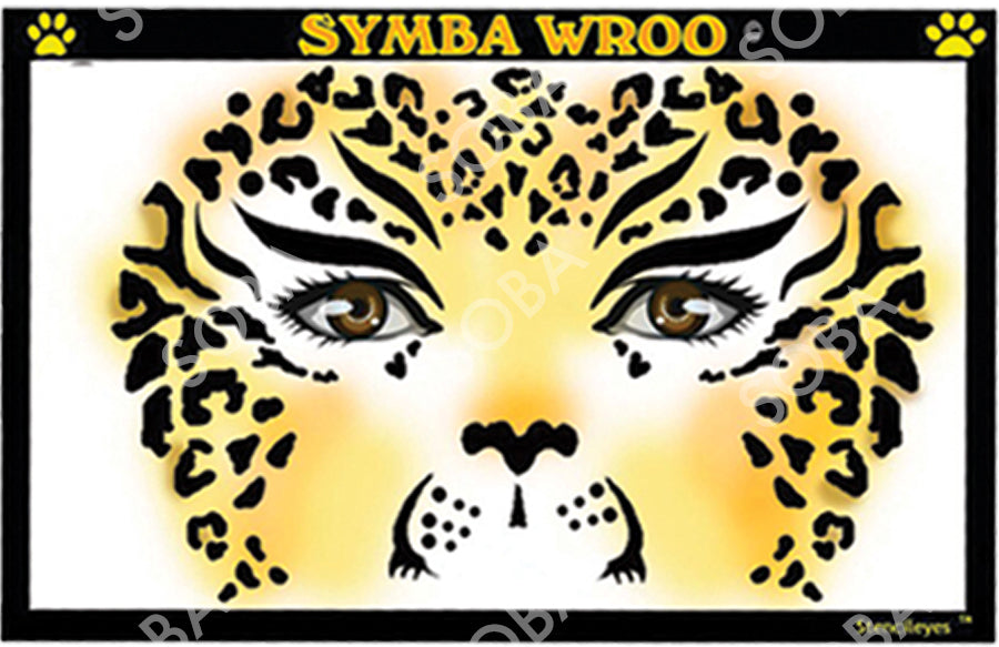 ShowOffs Body Art Symba Wroo Masker Schmink Sjabloon