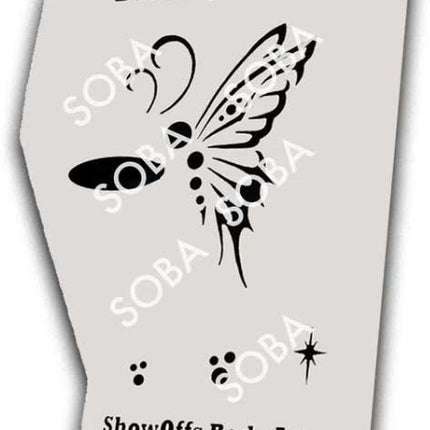 ShowOffs Body Art Vlinder Eyedesign Schminksjabloon