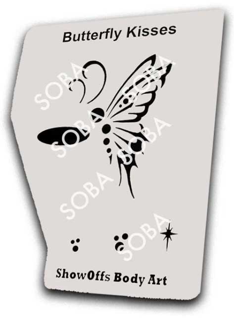 ShowOffs Body Art Vlinder Eyedesign Schminksjabloon