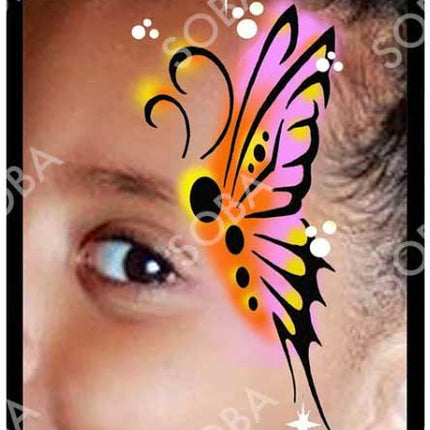 ShowOffs Body Art Vlinder Eyedesign Schminksjabloon