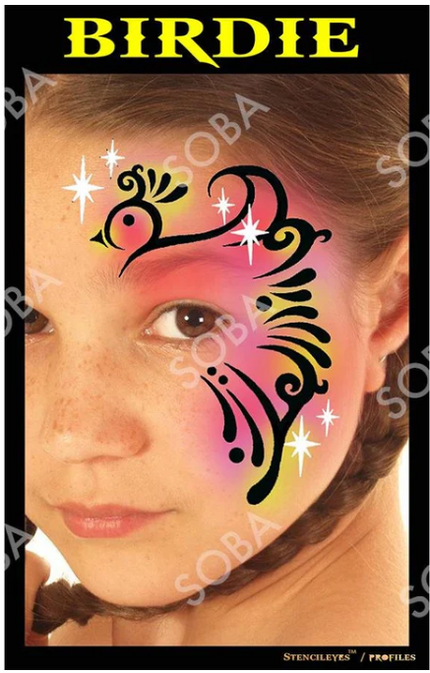 ShowOffs Body Art Vogel Eyedesign Schminksjabloon