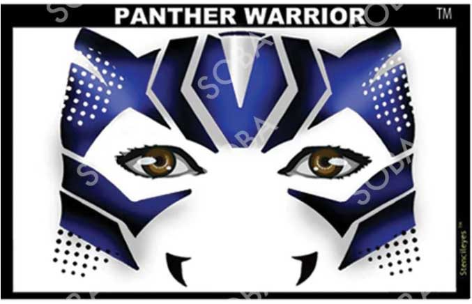 ShowOffs Body Art Warrior Masker Schmink Sjabloon