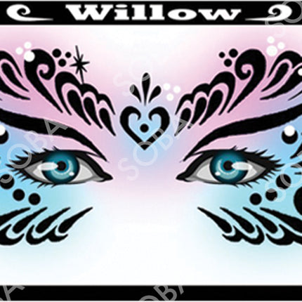 ShowOffs Body Art Willow Masker Schmink Sjabloon