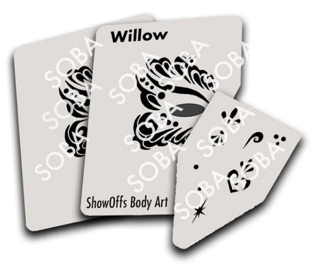 ShowOffs Body Art Willow Masker Schmink Sjabloon