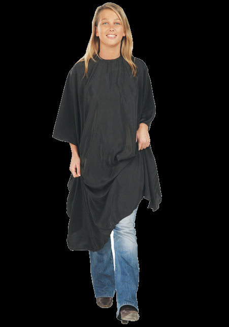 Sibel Kapmantel Zwart Polylux Drukknopen