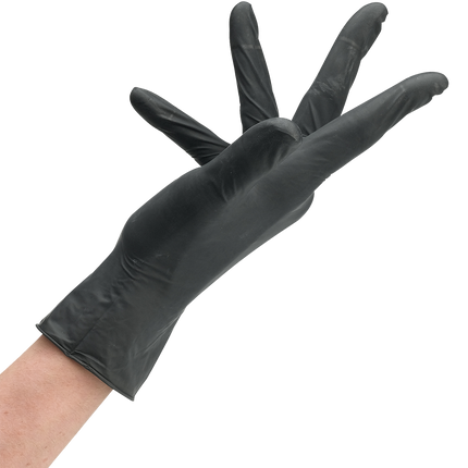 Sibel Nitril Handschoenen Zwart Maat L