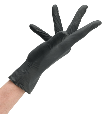 Sibel Nitril Handschoenen Zwart Maat S