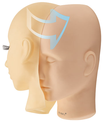 Sibel Schmink oefenhoofd met afneembaar masker