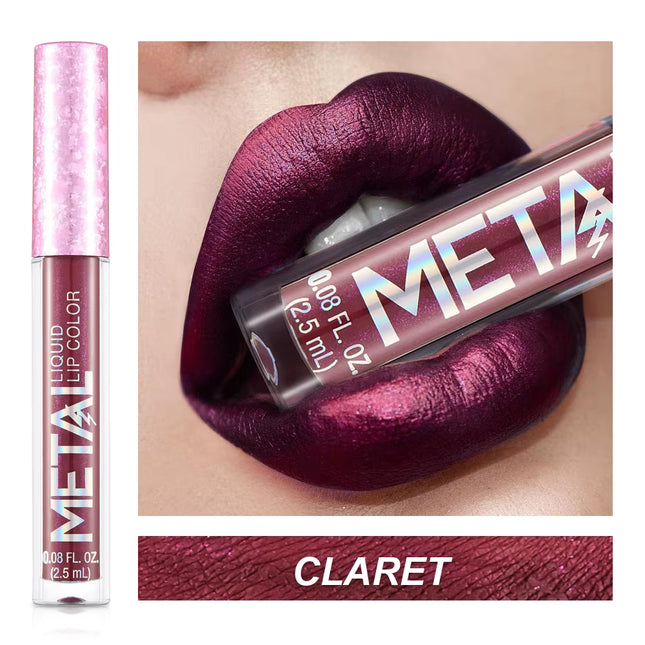 SkinDex SkinDex Metallic Liquid Lipstick Claret