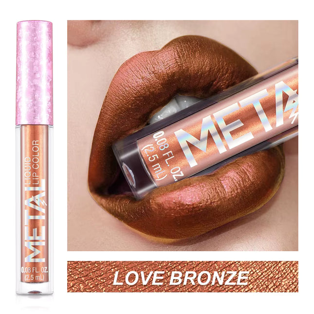 SkinDex SkinDex Metallic Liquid Lipstick Love Bronze